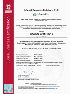 Cloud Security ISO/IEC 27017:2015
