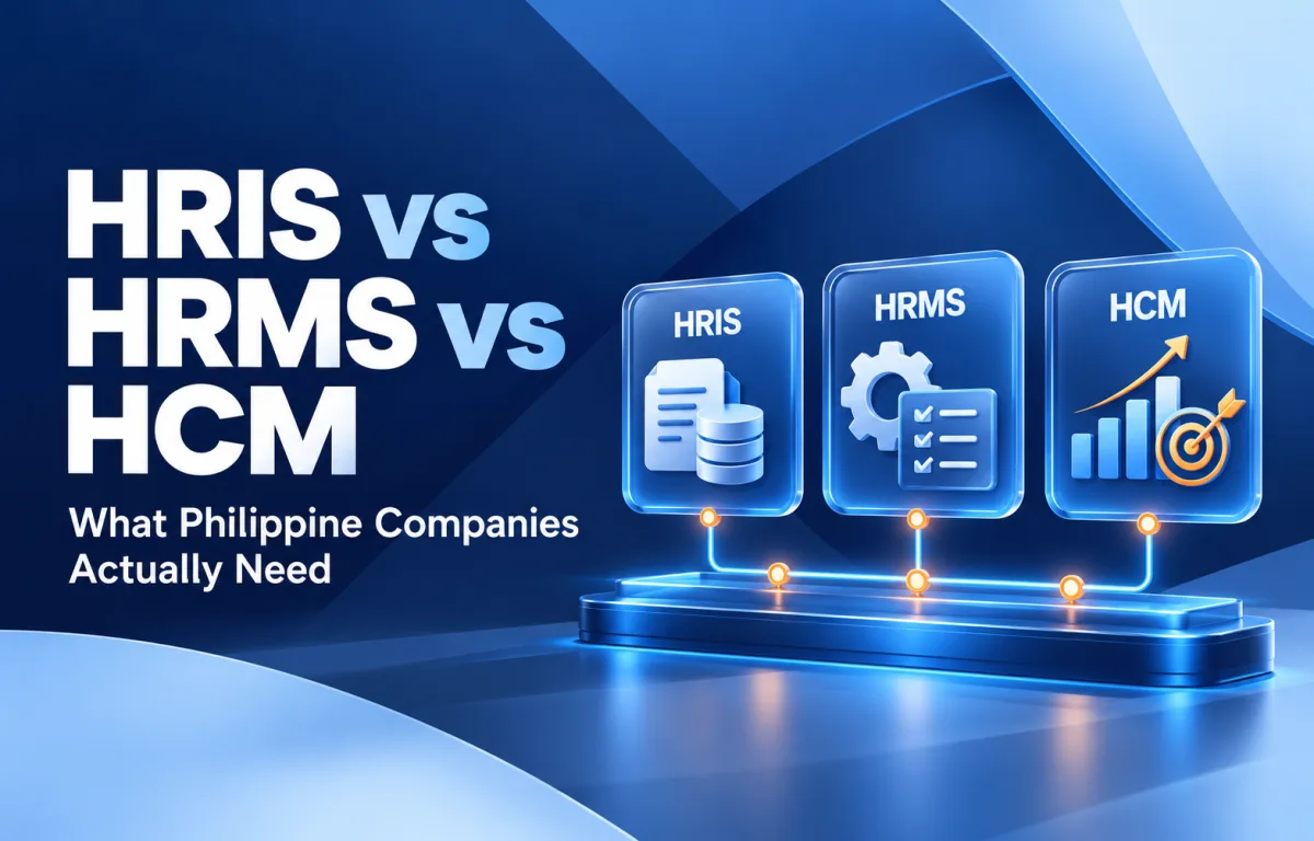 HRIS, HRMS and HCM compared through employee records, HR operations and workforce development.