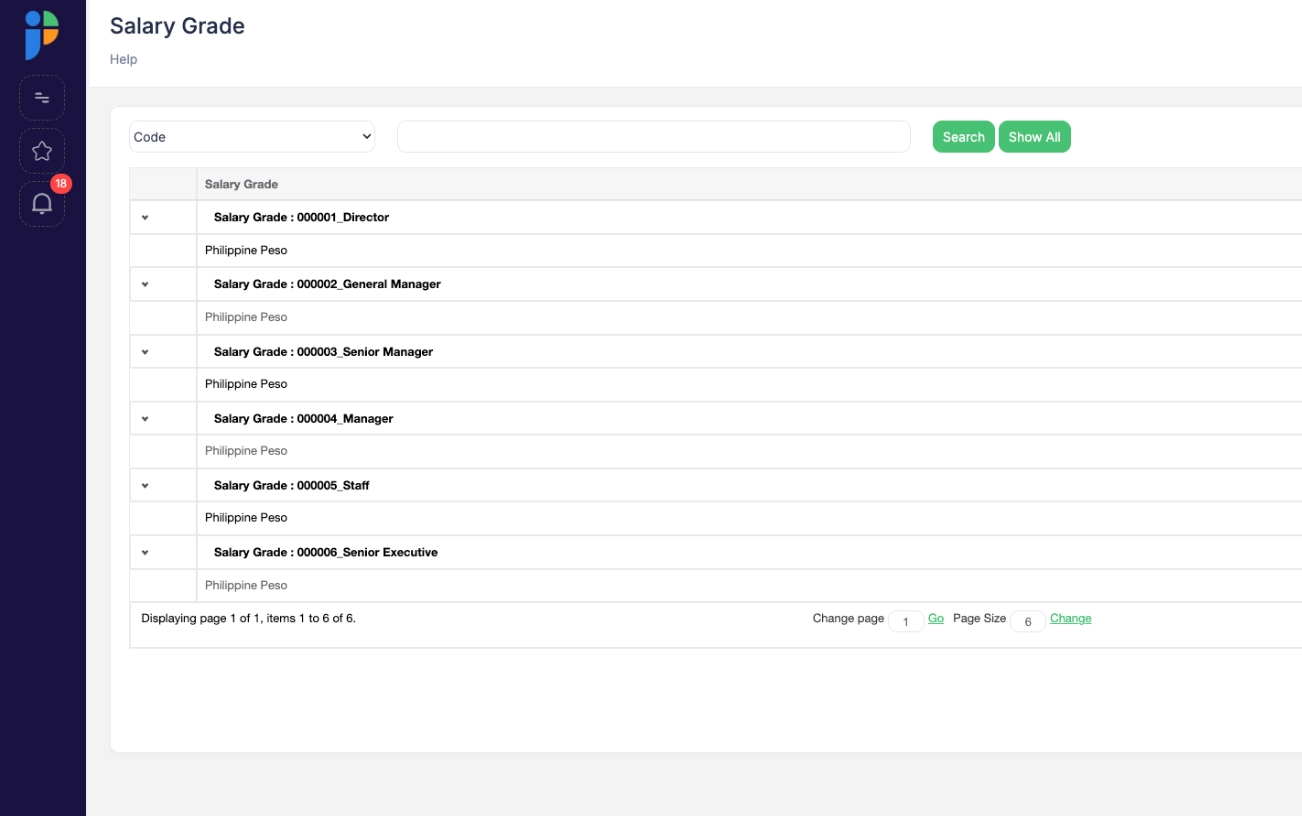 Salary Grades, Corporate Titles & Designations &mdash; PeoplesHR Interactive Demo